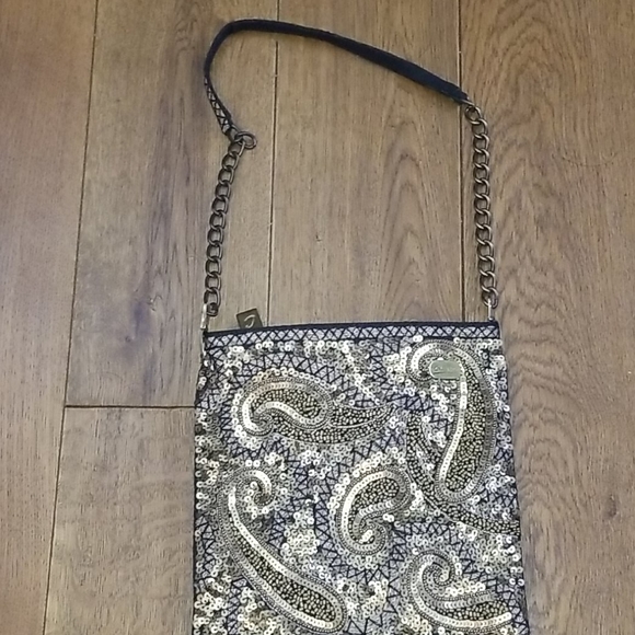 Vintage Handbags - Vintage Christina sequined bag with chain strap